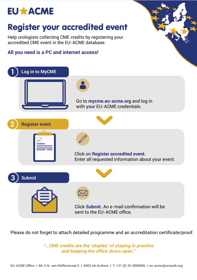 Flyer Register Accredited Event in MyCME