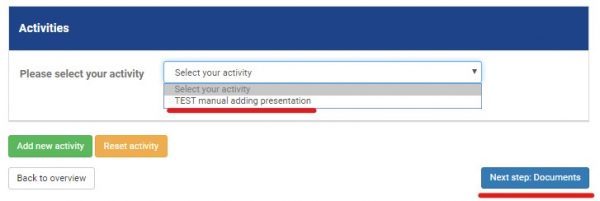 How to register presentation